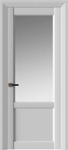 Межкомнатная дверь Dinastia Neo Classic Decoro, цвет - Серая эмаль (RAL 7047), Со стеклом (ДО)