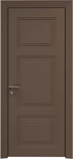 Межкомнатная дверь Siena Neo Classic Scalino, цвет - Коричневый Тик эмаль по шпону (RAL 050-50-10), Без стекла (ДГ)