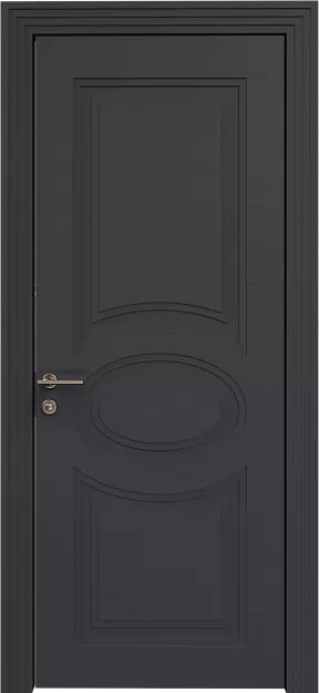 Межкомнатная дверь Florencia Neo Classic Scalino, цвет - Графитово-серая эмаль по шпону (RAL 7024), Без стекла (ДГ)