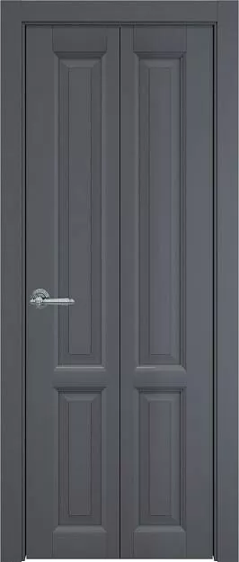 Межкомнатная дверь Porta Classic Dinastia Книжка, цвет - Графитово-серая эмаль (RAL 7024), Без стекла (ДГ)