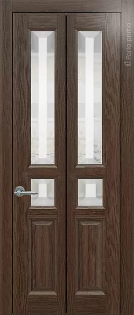 Межкомнатная дверь Porta Classic Imperia-R Книжка, цвет - Дуб торонто, Со стеклом (ДО)