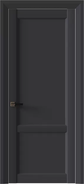 Межкомнатная дверь Dinastia Neo Classic Decoro, цвет - Графитово-серая эмаль (RAL 7024), Без стекла (ДГ)