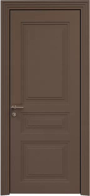 Межкомнатная дверь Imperia-R Neo Classic Scalino, цвет - Коричневый Тик эмаль по шпону (RAL 050-50-10), Без стекла (ДГ)