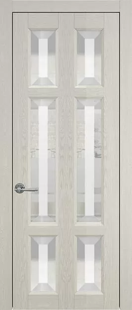 Межкомнатная дверь Porta Classic Siena Книжка, цвет - Дуб шампань, Со стеклом (ДО)